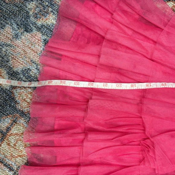 Storia Pink Tulle Ruffle Mini Dress - Picture 13 of 13